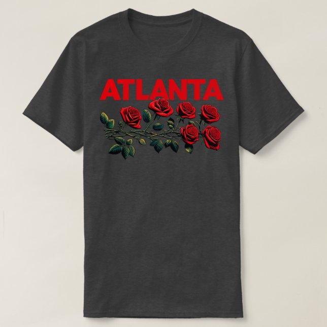 Camiseta Rosas Atlanta (Frente do Design)