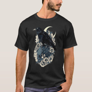 Camiseta Rosas Caveira Vaca Gótico Oculto Emo Satanico Esqu