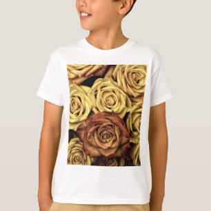Camiseta Rosas com inclinação