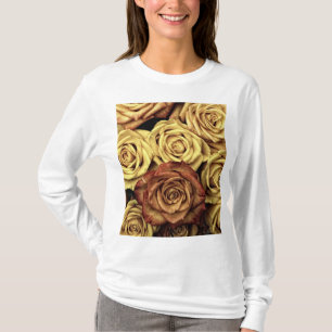 Camiseta Rosas com inclinação