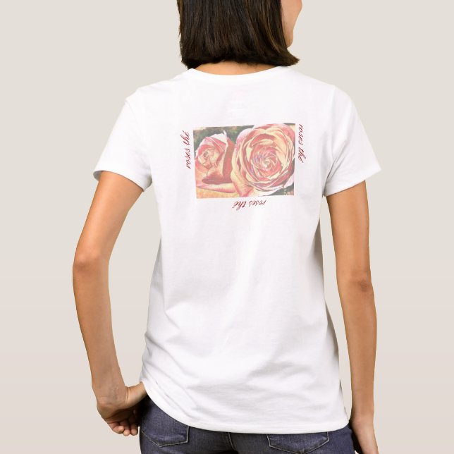 Camiseta Rosas de chá do Jardim (Verso)
