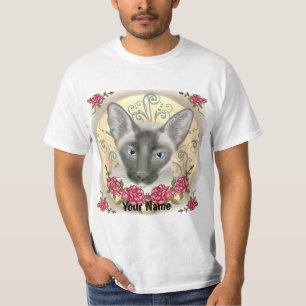 Camiseta Rosas de Gato Siames
