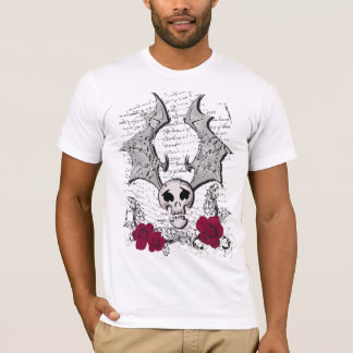 CAMISETA ROSAS DE SKULL-BAT