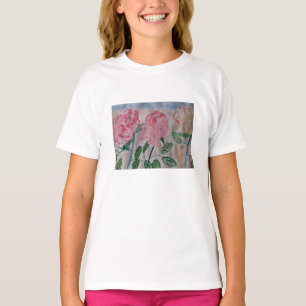Camiseta Rosas de Verão abstrato