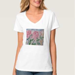 Camiseta Rosas de Verão abstrato