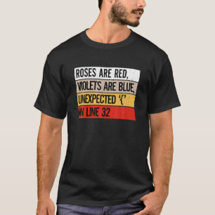 Camiseta Rosas De Vintage São Violetas Vermelhas São Azuis