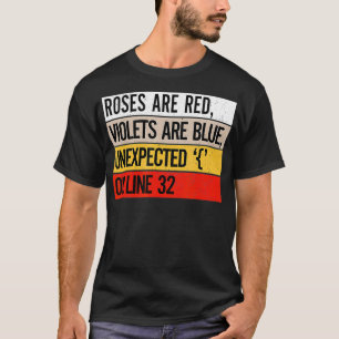 Camiseta Rosas De Vintage São Violetas Vermelhas São Azuis