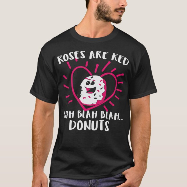 Camiseta Rosas dias de os namorados são aniversário de anim (Frente)