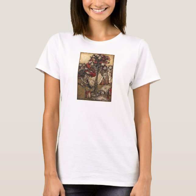 Camiseta Rosas do país das maravilhas (Frente)