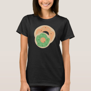 Camiseta Rosas Donuts Purpurina Gela Costume Festa