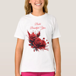 Camiseta Rosas em Bloom - Aniversário Elegante