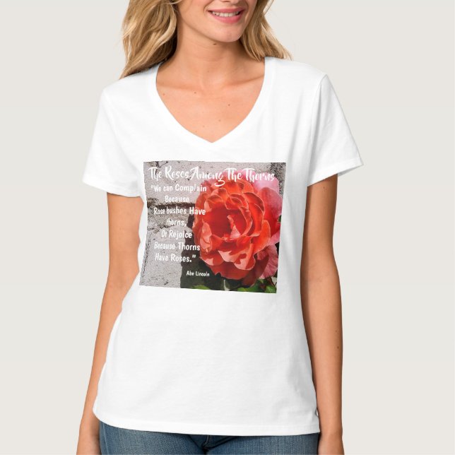 Camiseta Rosas entre os Thorns Women's (Frente)
