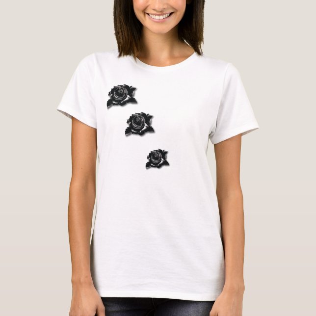 Camiseta Rosas Negras (Frente)