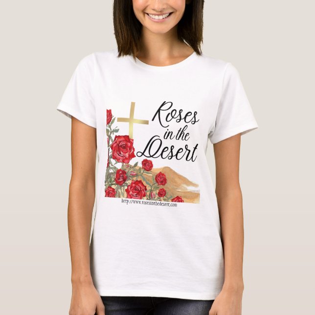 Camiseta Rosas no deserto (Frente)