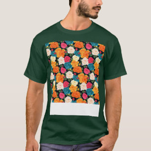 Camiseta Rosas Padrão Invisível Flor Floral Bonito Bud Th