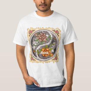Camiseta Rosas Retrô Yin Yang