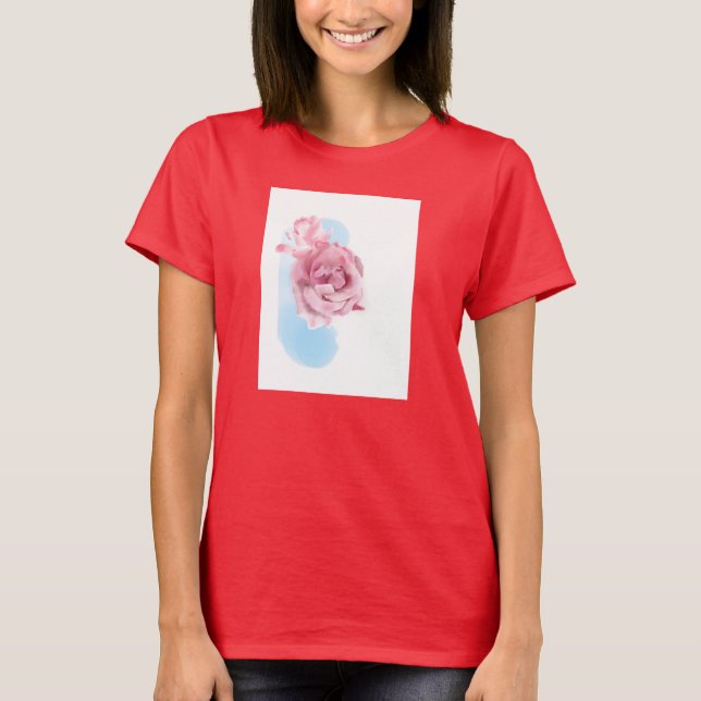 Camiseta Rosas Rosa (Frente)