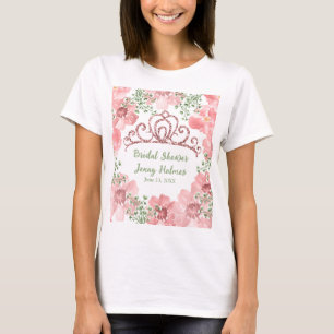 Camiseta Rosas Rosa Rosa-Rosa-Rosa-Tinta-Personalizadas