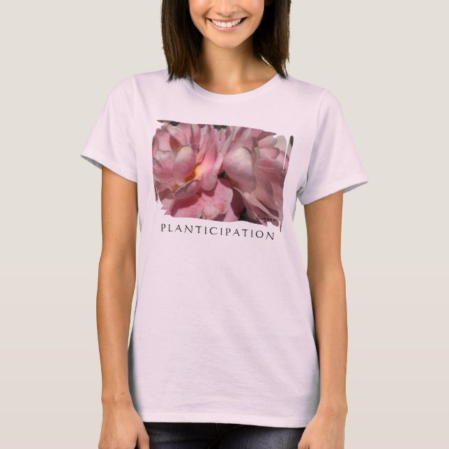 Camiseta Rosas Rosa, Tanque de Sangue no Topo (Frente)