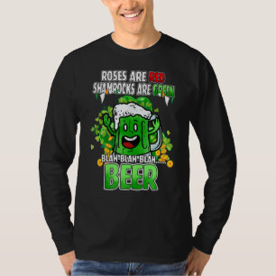 Camiseta Rosas São Camarões Vermelhos São Ruas De Cerveja V