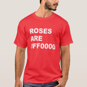 Camiseta Rosas São #FF0000