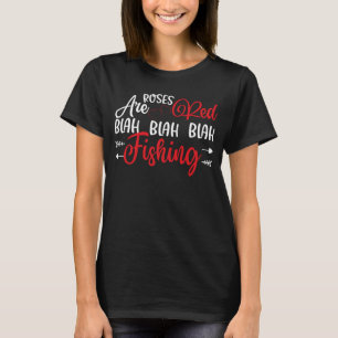Camiseta Rosas São Pescadores Do Red Blah Blah Blah Dia de 