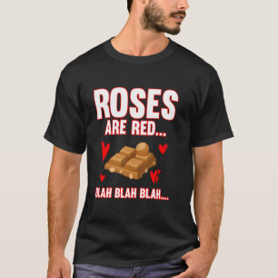 Camiseta Rosas são vermelhas... Blá blá blá... Gato