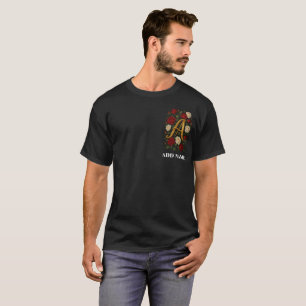 Camiseta Rosas Trepadeiras Enfeitiçadas Inicial “A”