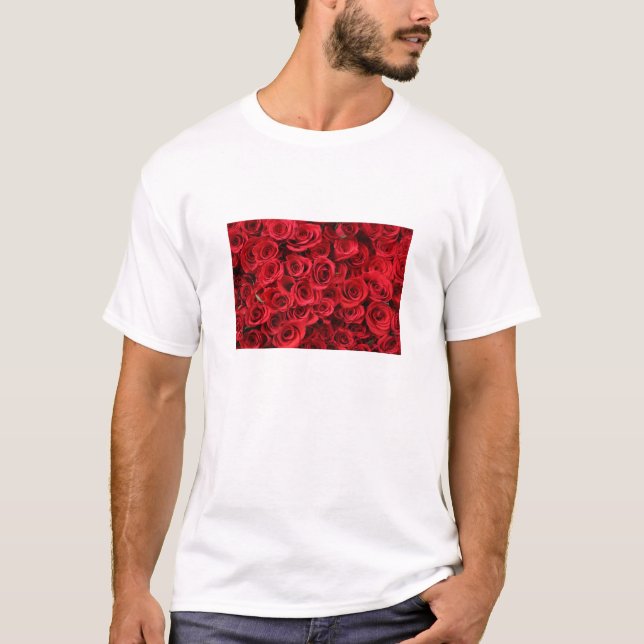 Camiseta Rosas vermelhas (Frente)