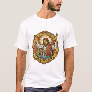 Camiseta Rosca Bíceps Irritado Jesus Supino Academia Desagr