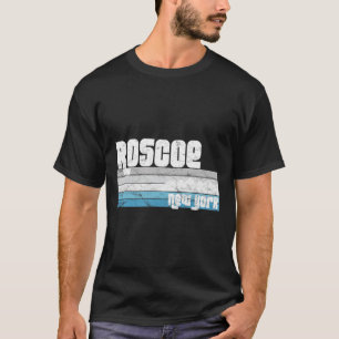 Camiseta Roscoe Nova York Ny Férias Retro Esqui Caminhada N