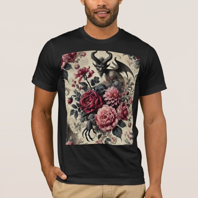 Camiseta 🔥 Rose Crematory – Gothic Wearable Art (Frente)