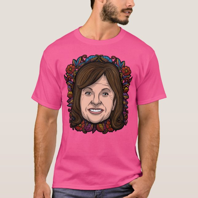 Camiseta Roseanne Barr (Flor) (Frente)