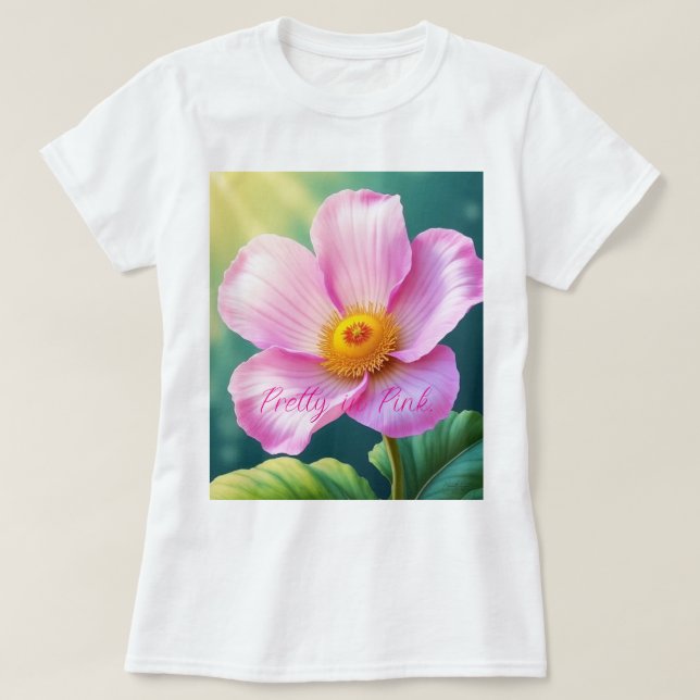 Camiseta Rosear Blush (Frente do Design)