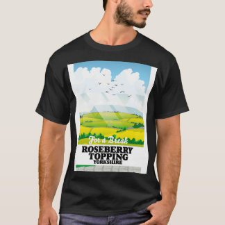 Camiseta Roseberry Topping Yorkshire poster de viagens