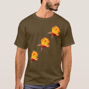 Camiseta Rosebudas Amarelas Flor Natureza