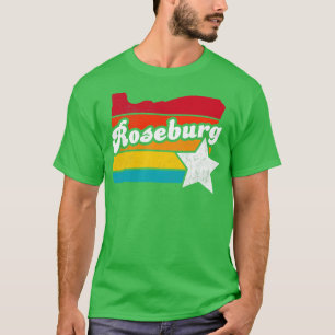 Camiseta Roseburg, Oregon Vintage, em dificuldades, Souveni