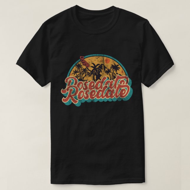 Camiseta Rosedale, Califórnia (Frente do Design)