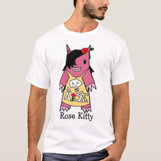 Camiseta RoseKitty, gatinho cor-de-rosa