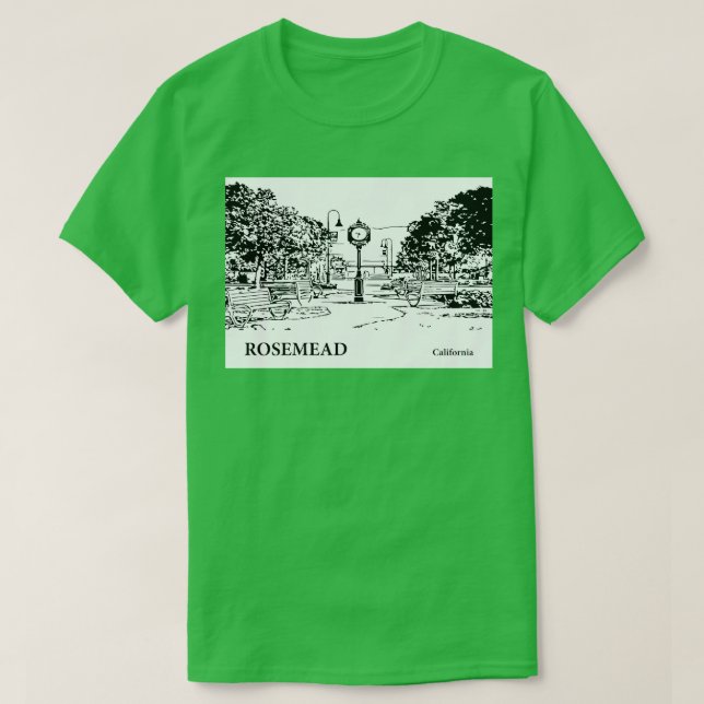 Camiseta Rosemead California TShirt 2 (Frente do Design)