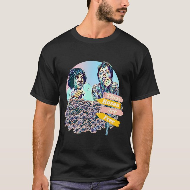 Camiseta Roses são Presentes de Fã para Banda de Rock Ween (Frente)