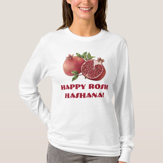 Camiseta Rosh Hashana Jewish New Year Pomegranshirt (Frente)