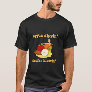 Camiseta Rosh Hashanah Apple Dippin Shfar Blowin Jewish Ha