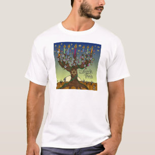 Camiseta Rosh Hashanah L'Shanah Tovah Menorá Árvore da Vida