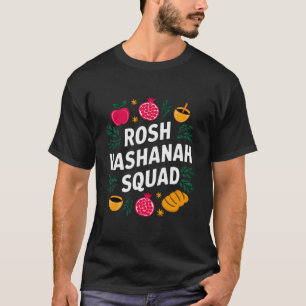 Camiseta Rosh Hashanah Shfar Apple Amor Judeu Ano Novo