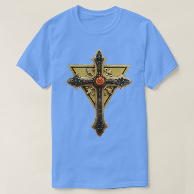 Camiseta Rosicrucian Order First Masters Cross   (Frente do Design)