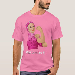 Camiseta Rosie, a Consciência do Cancer da Mama do Ribeirão