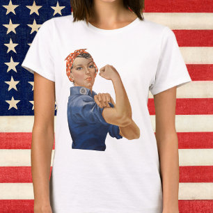 Camiseta Rosie a Empacotadora Patriótica Vintage, Nós Podem
