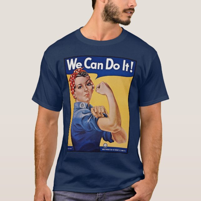 Camiseta Rosie a Rebitadeira: Mulheres Fortes e Empoderamen (Frente)