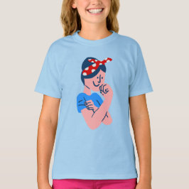 Camiseta rosie a rebitadeira rockabilly ícone retrô